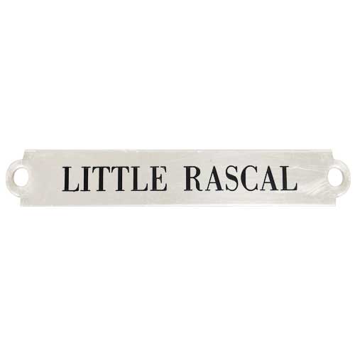 Engraved Nameplate Traditional Chrome 3in x 1/2in